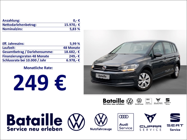 Touran 1.6 TDI Klima PDC Berganfahrassistent