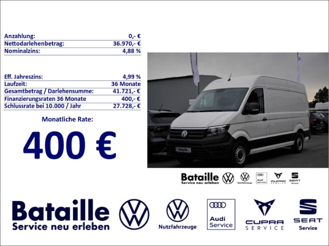 Crafter 35 2.0 TDI Kasten HD AHK Klima PDC