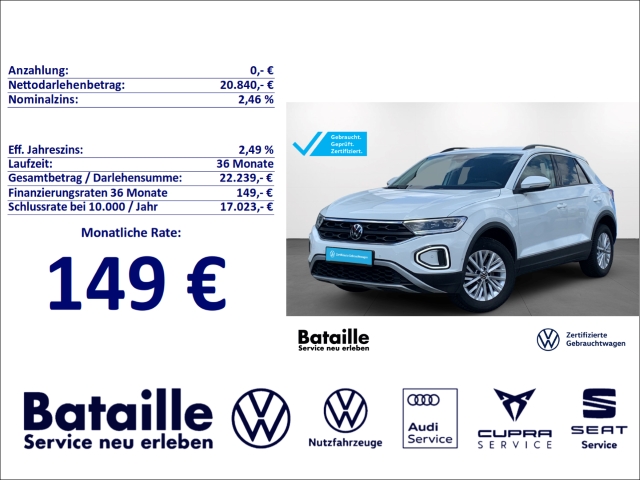 T-Roc 1.0 TSI Navi LED *149,- ohne Anzahlung*