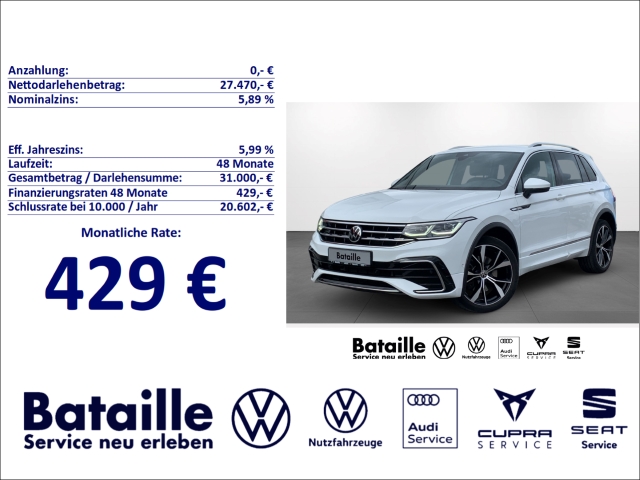 Tiguan 2.0 TDI 4M R-Line AHK Navi LED SHZ DCC